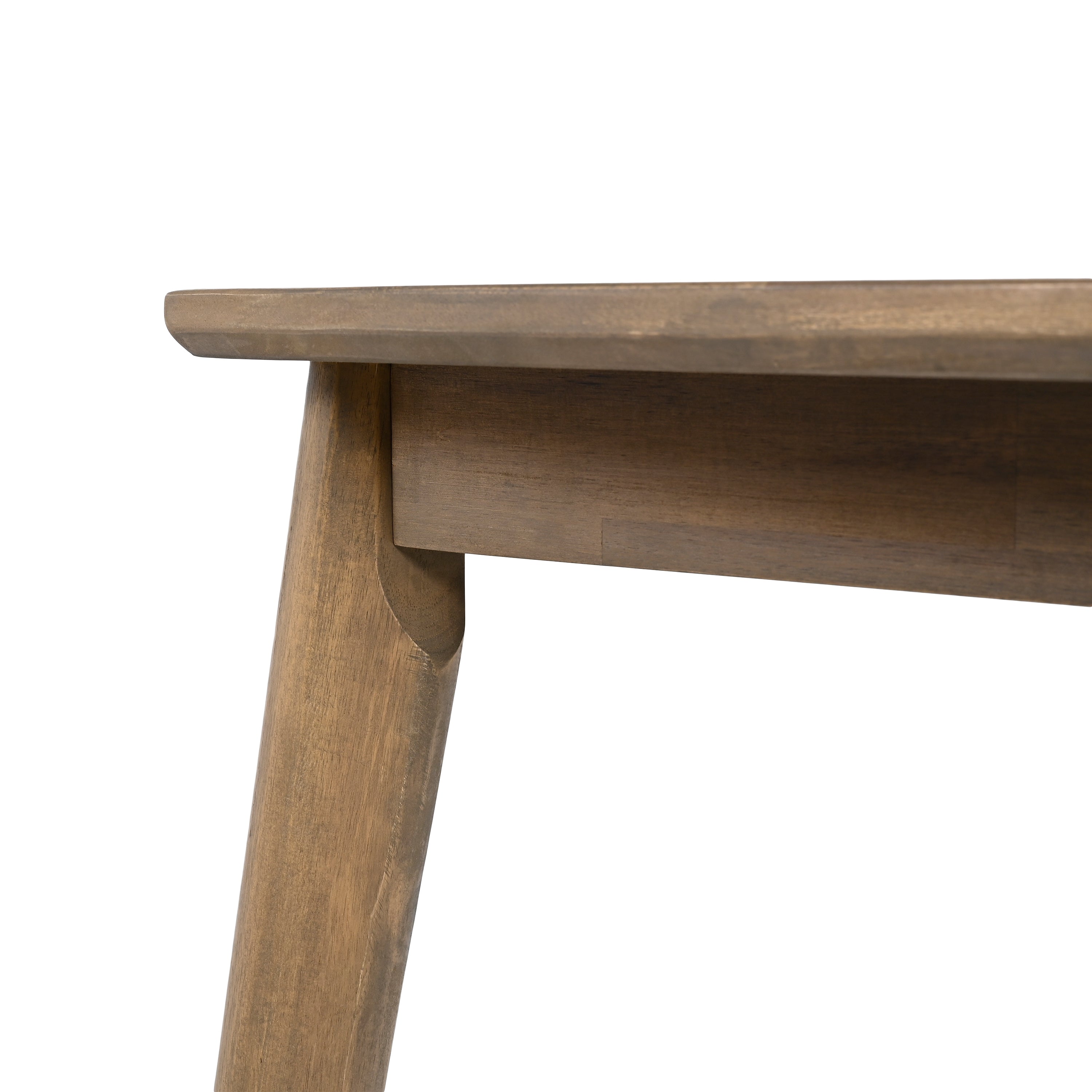 Acacia Wood Dining Table 8-Person Outdoor Table, Farmhouse Furniture for Patio, Garden, Backyard, Light Brown 180 LBS Weight Capacity 70.75'L