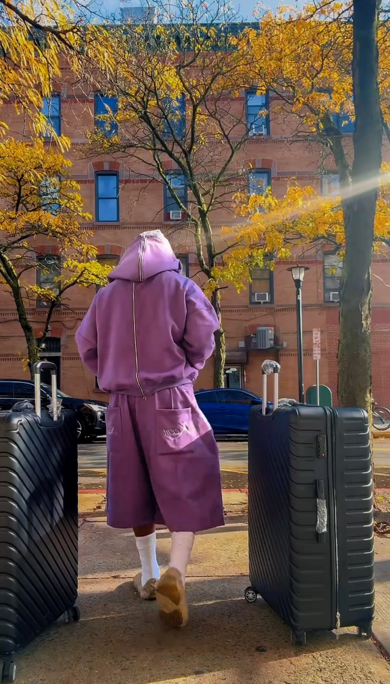 Purple Full- Zip Hoodie