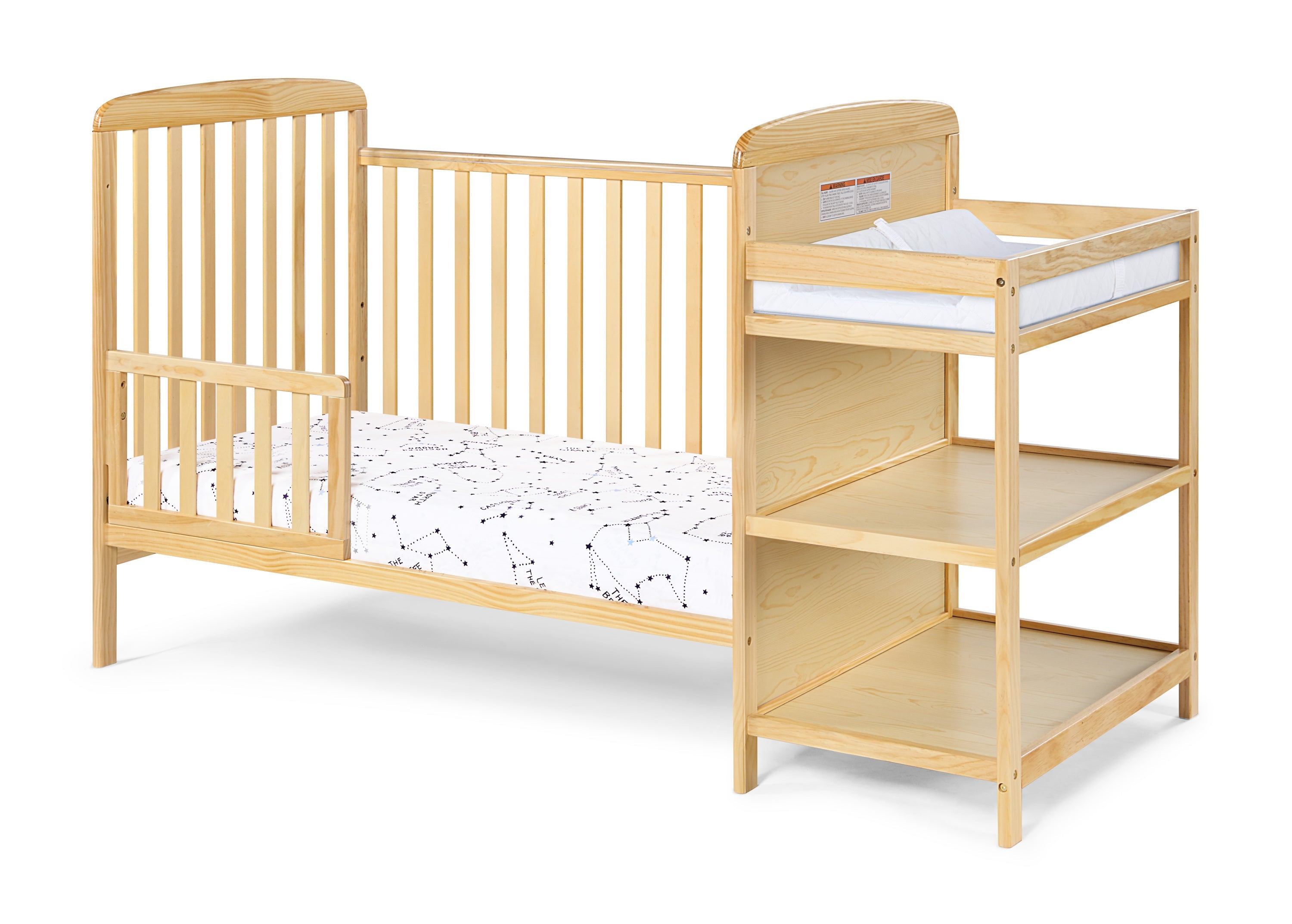 Ramsey Crib and Changer Combo Natural
