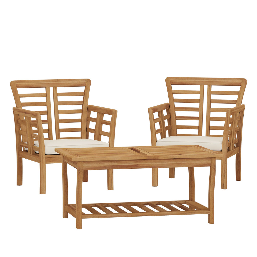 CAYDON 2 CLUB CHAIRS + TABLE