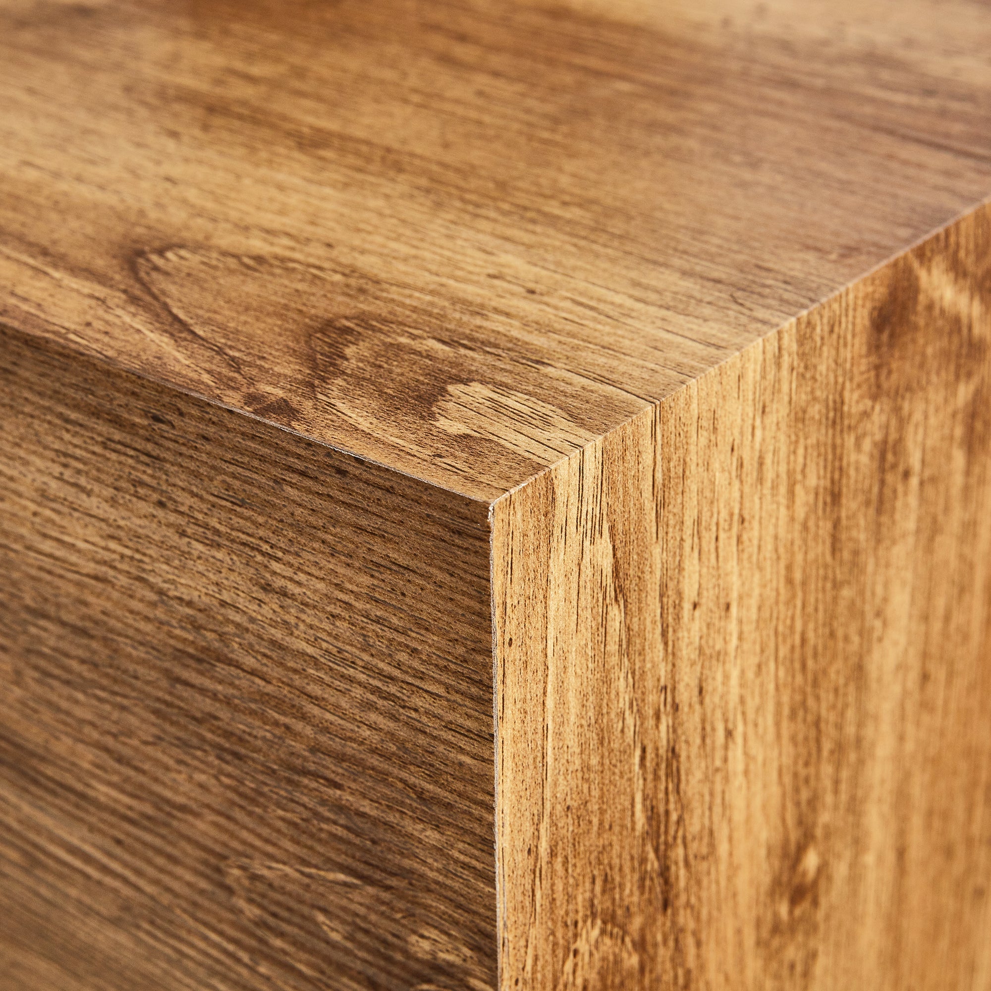 Modern MDF coffee table with wood texture pattern -39.37x23.62x11.81 inches - stylish and durable design