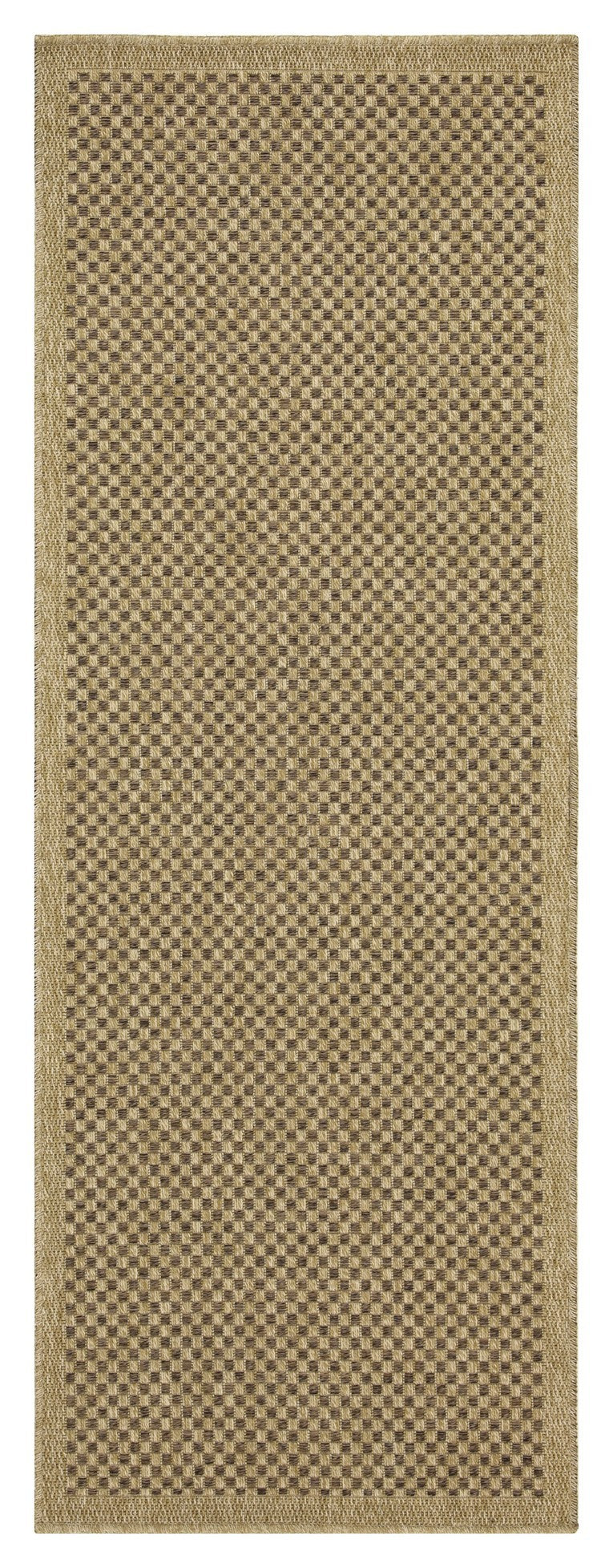 Earth GC_NTL1005 Jute/Mocha 5 ft. 3 in. x 7 ft. 3 in. Indoor/Outdoor Area Rug