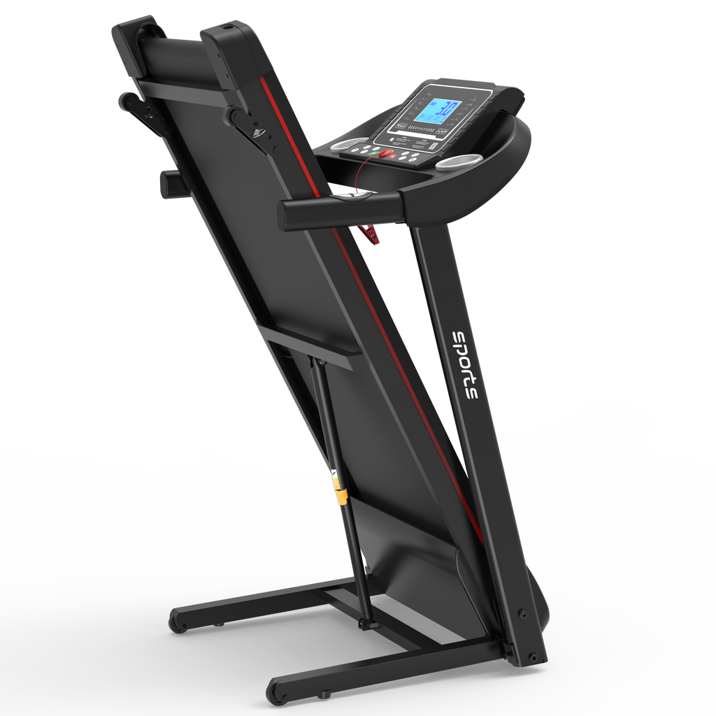 Fitshow App Home Foldable Treadmill with Incline, Folding Treadmill for Home Workout, Electric Walking Running Treadmill Machine 5' LCD Screen 250 LB Capacity Bluetooth Music