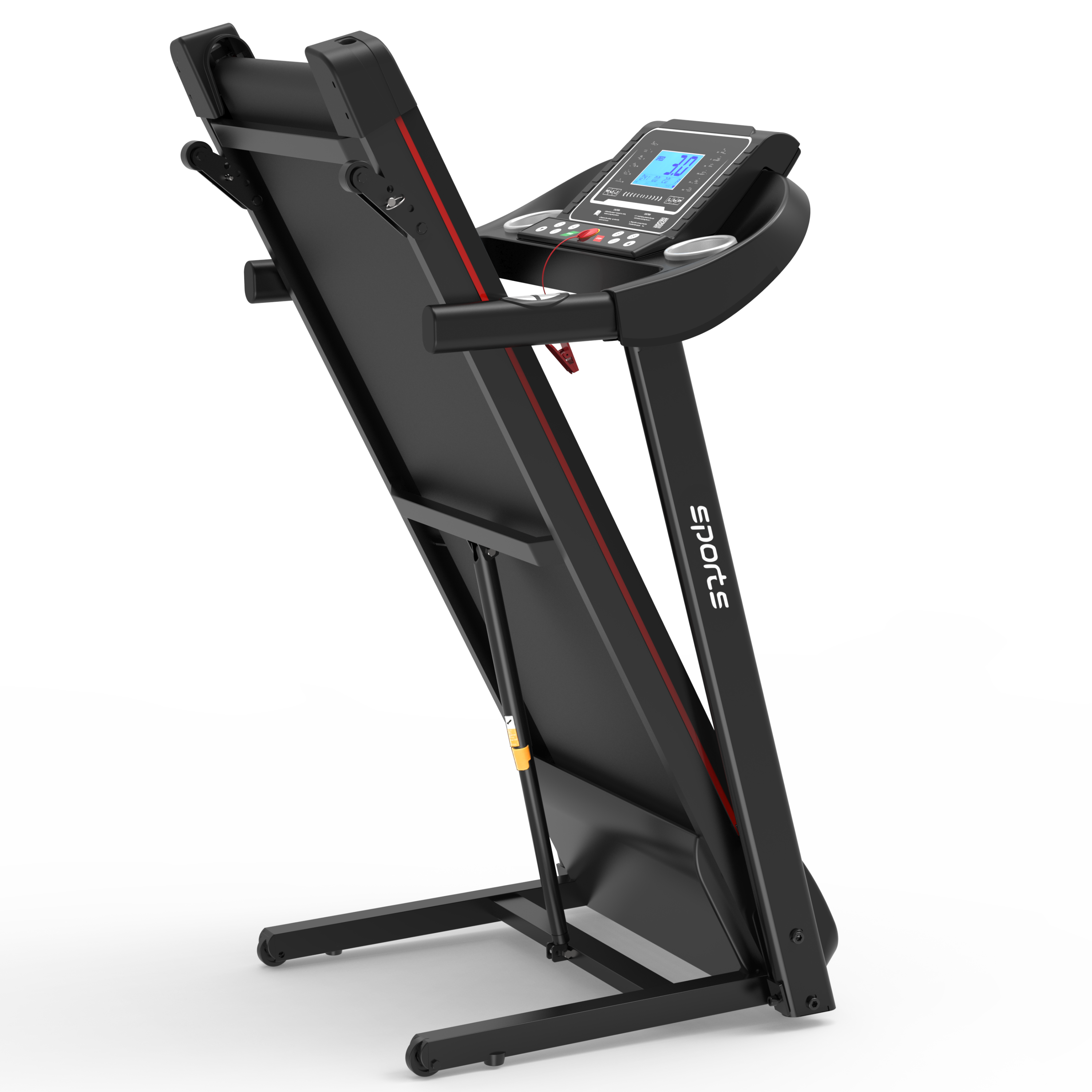 Fitshow App Home Foldable Treadmill with Incline, Folding Treadmill for Home Workout, Electric Walking Running Treadmill Machine 5' LCD Screen 250 LB Capacity Bluetooth Music