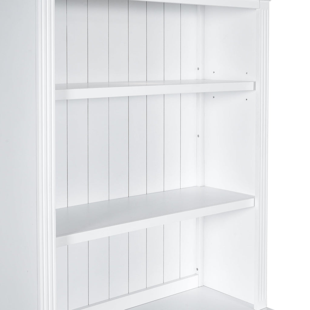 83.4"Tall Bookshelf with LED Lighting, Modern Bookcase with 2 Doors and 1 Drawer,Storage Bookcase with Open Shelves for Living Room,Home Office,White