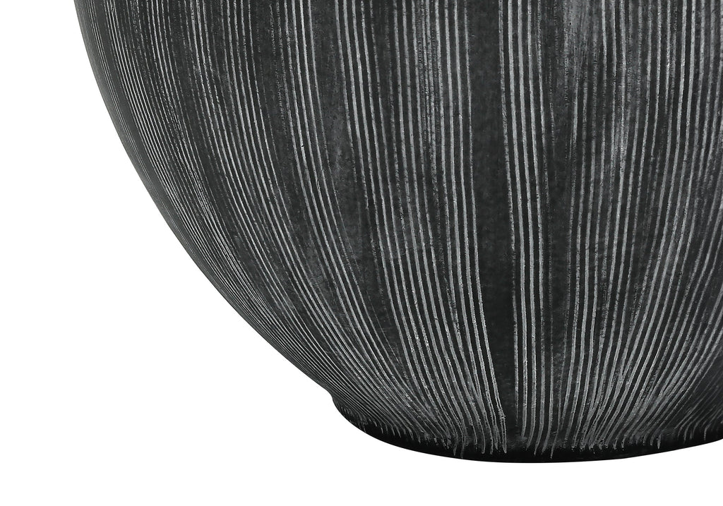 Lighting, 23'h, Table Lamp, Black Ceramic, Black Shade, Contemporary