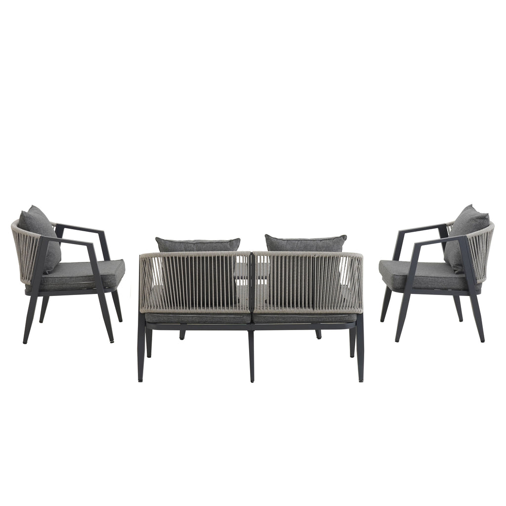 U_STYLE Durable and Comfortable Outdoor Seating Set,Suitable for Patios, Lawns, and Poolsides