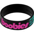 Black Pink Boobies Awareness for Breast Cancer Bracelet