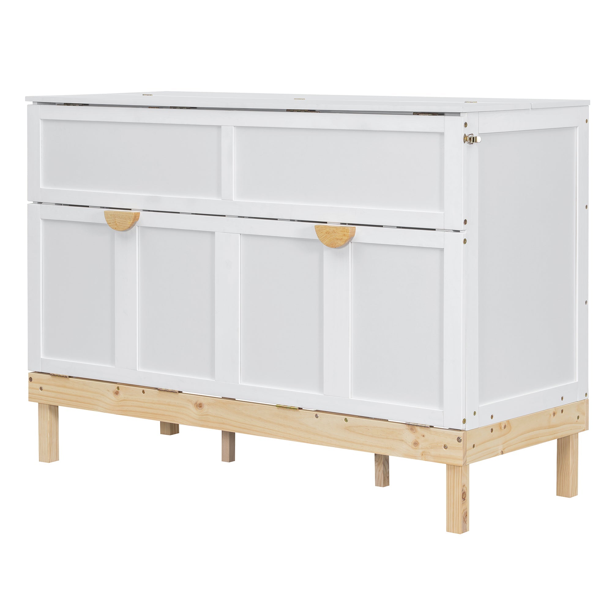 Queen Size Murphy Bed, White