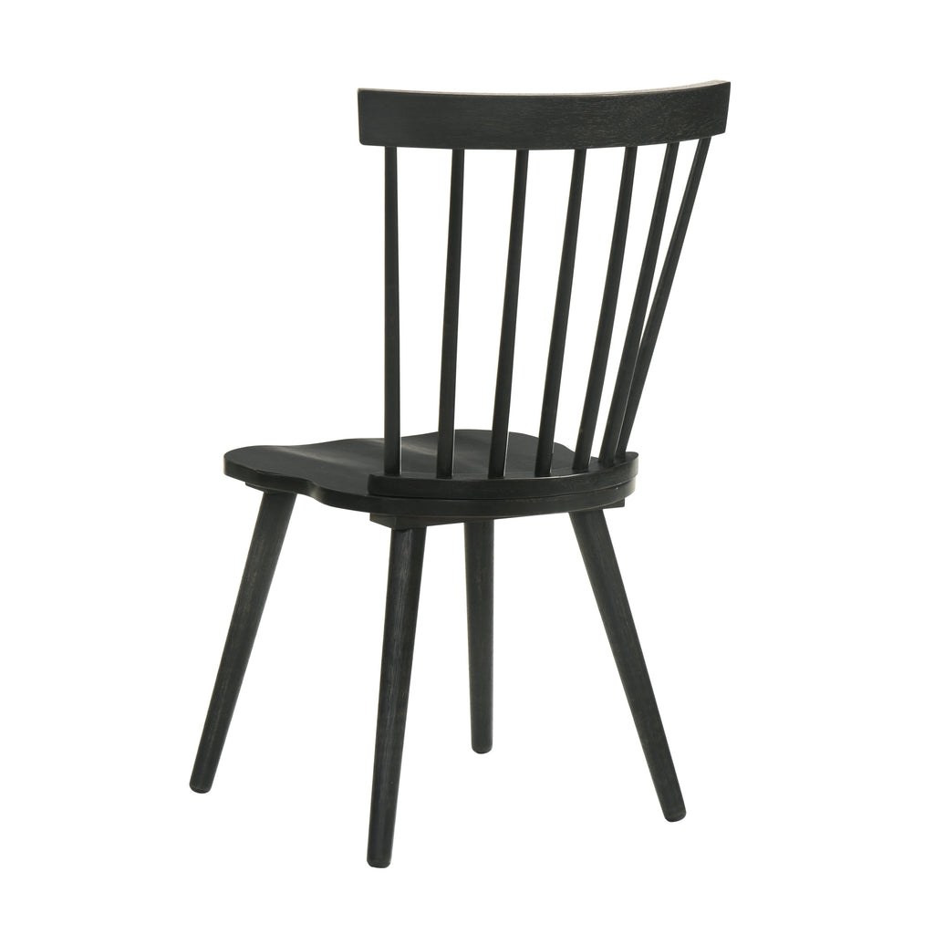 [Set of 2] Rustic Farmhouse Dining Chairs, Solid Wood Side Chairs, Easy Assembly for Kitchen & Dining Room