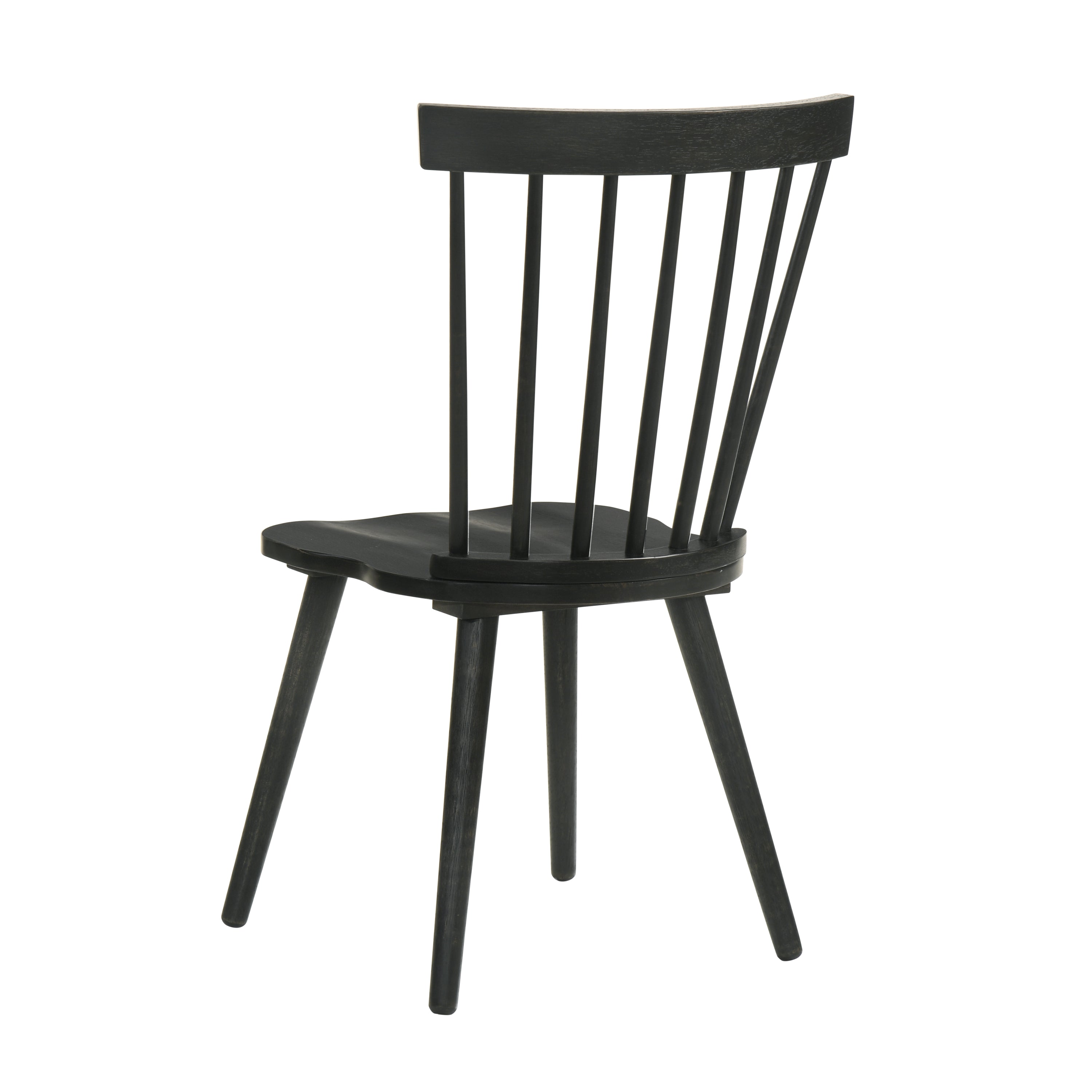 [Set of 2] Rustic Farmhouse Dining Chairs, Solid Wood Side Chairs, Easy Assembly for Kitchen & Dining Room