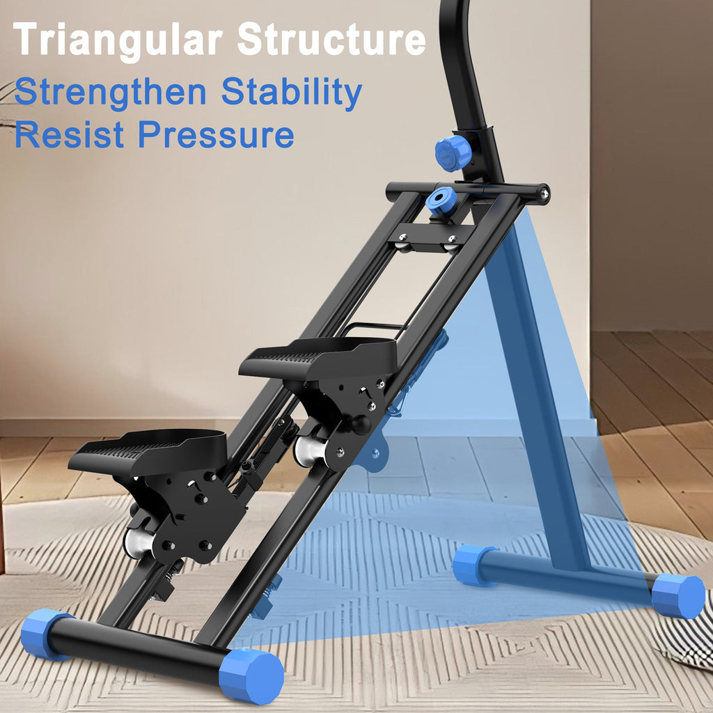 Stair Stepper for Home-Upgrade Vertical Climber Workout Machine for Full-Body Exercise Climber Fitness Equipment with Stable Frame Adjustable Handlebar-Blue