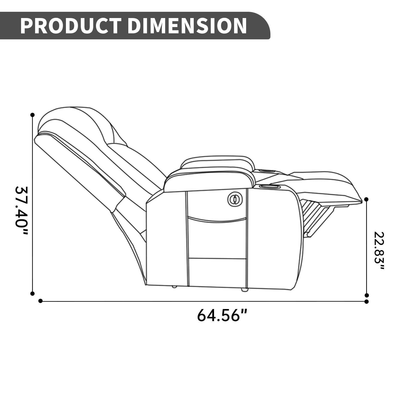 Beige PU Infinite Position Up to 350 LBS Power Lift Recliner Chair for Elderly, Heavy Duty Motion Mechanism with 8-Point Vibration Massage and Lumbar Heating, USB Charging Port, Cup Holders
