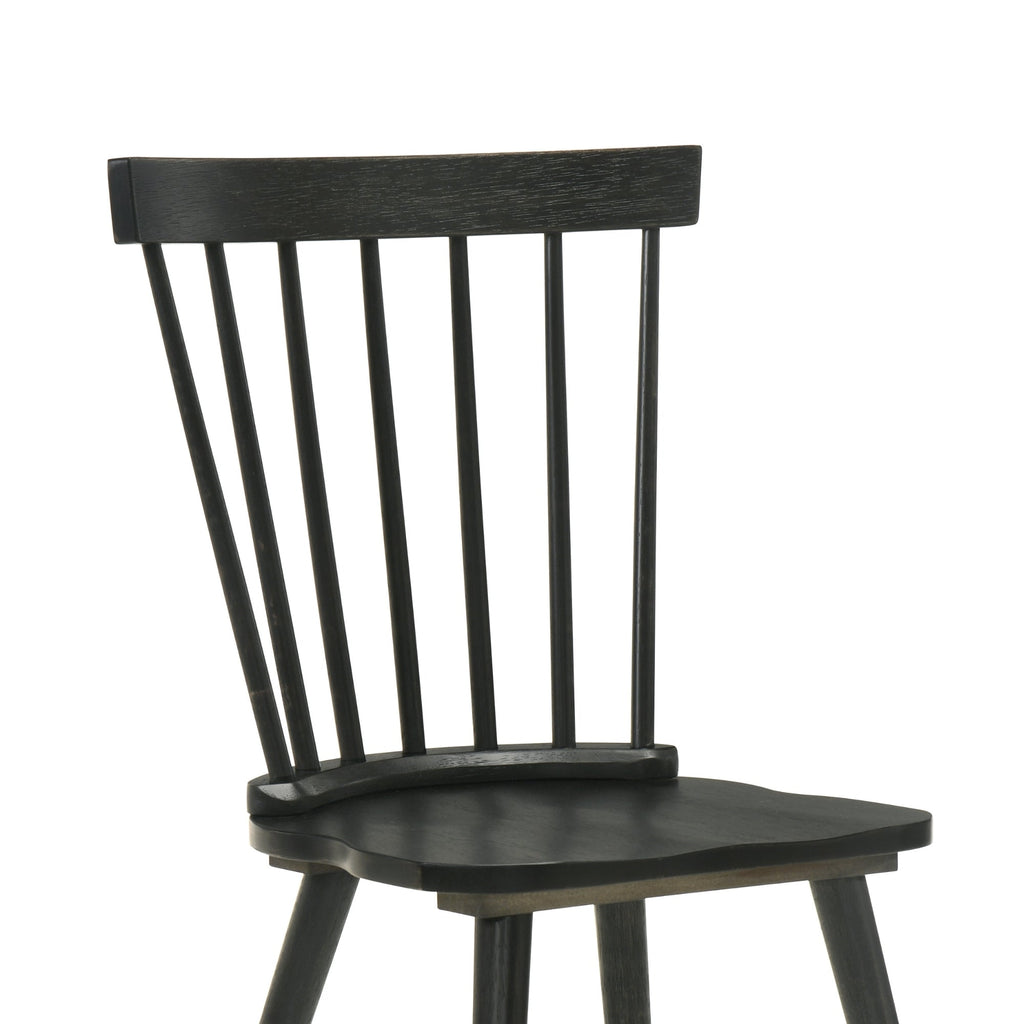 [Set of 2] Rustic Farmhouse Dining Chairs, Solid Wood Side Chairs, Easy Assembly for Kitchen & Dining Room