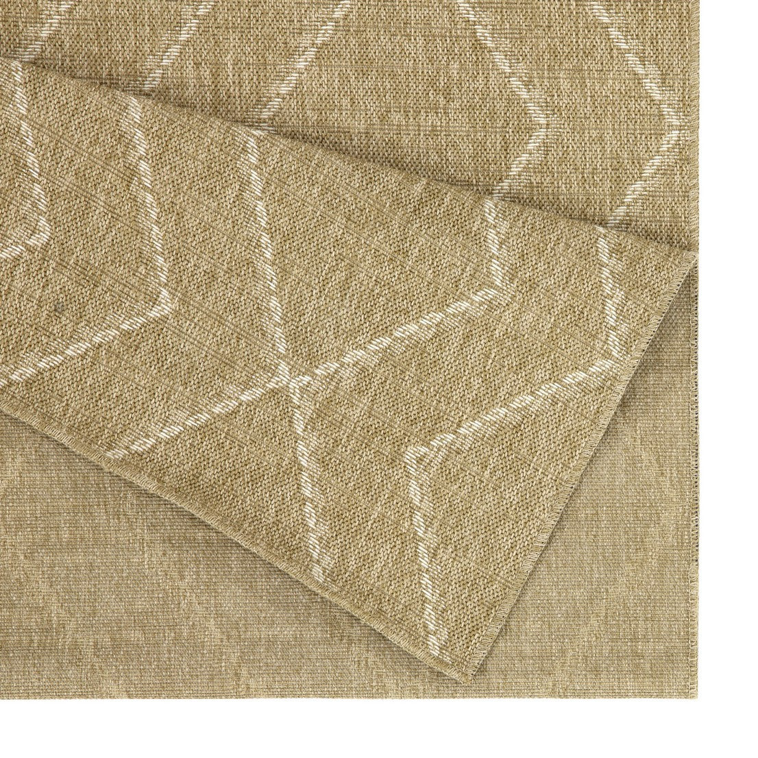 Earth GC_NTL1011 Jute/White 2 ft. 7 in. x 7 ft. 3 in. Indoor/Outdoor Area Rug