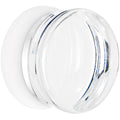 26mm Clear White Acrylic Mirror Split Saddle Plug
