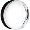 38mm Clear Black Acrylic Mirror Split Saddle Plug