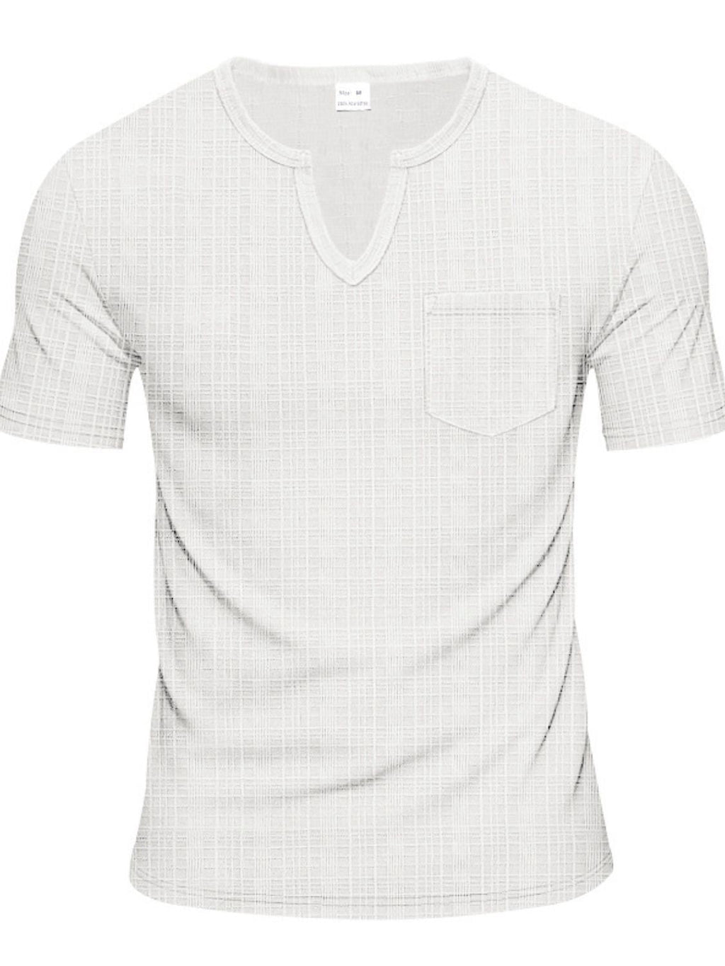 Notched Short Sleeve T-Shirt