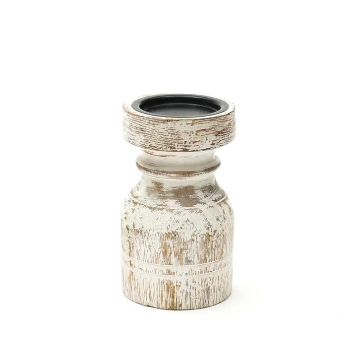 Decorative Wooden Centerpiece Candle Holder – Elegant Candle Stand for a Timeless Touch-3.5X3.5X6'