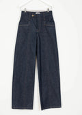 Indee - Wide Leg High Waisted Jean Trousers, Brut