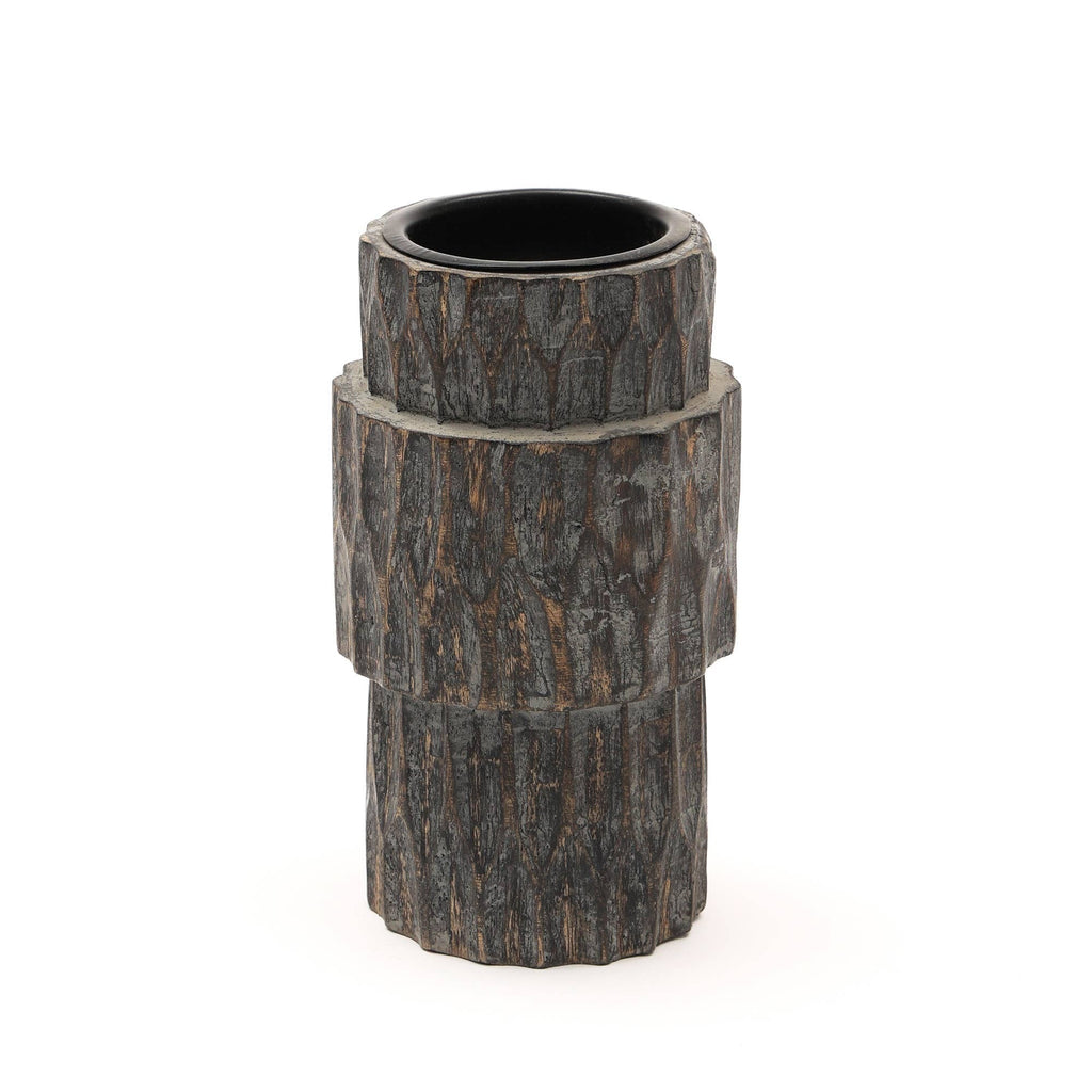 Decorative Wooden Centerpiece Candle Holder- 3.5x6'– Elegant Candle Stand for Any Occasion