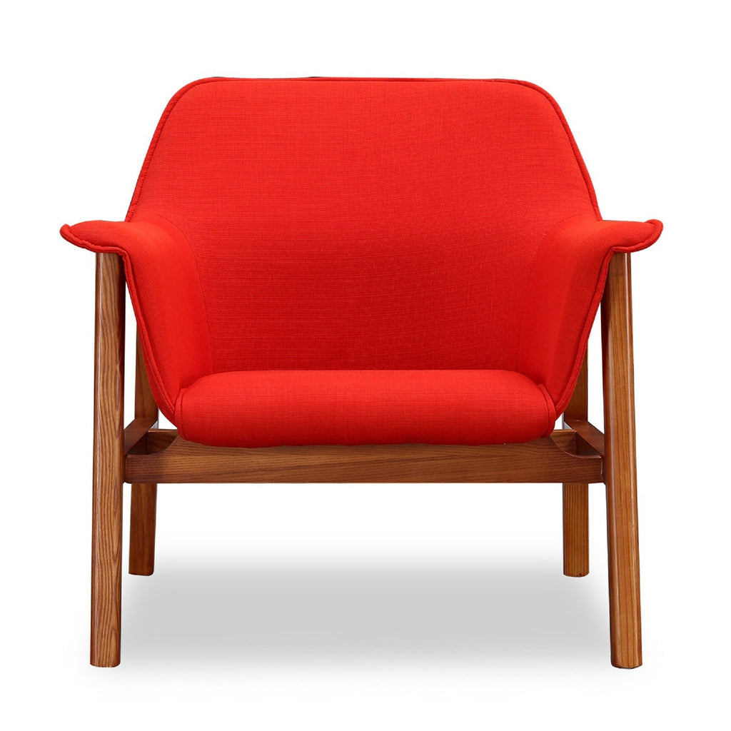Accent Armchair in Burnt Orange