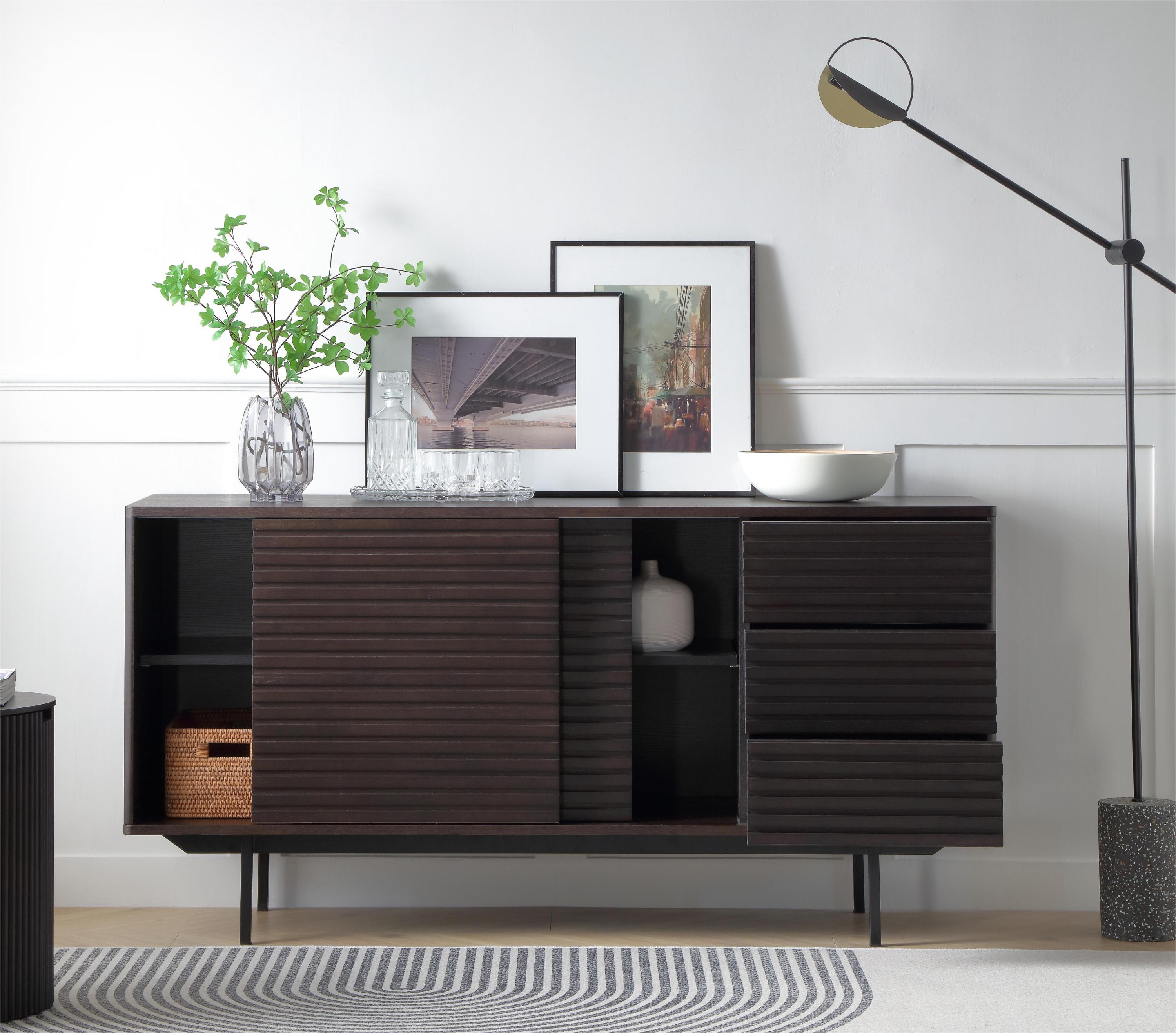 COMBO mid century Sideboard Buffet Table or TV Stand with storage for living room Kitchen
