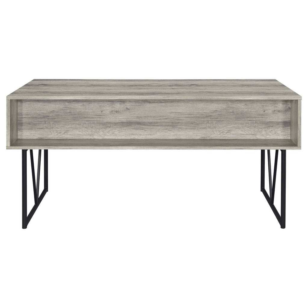 Sonoma Grey Driftwood 4-Drawer Writing Desk