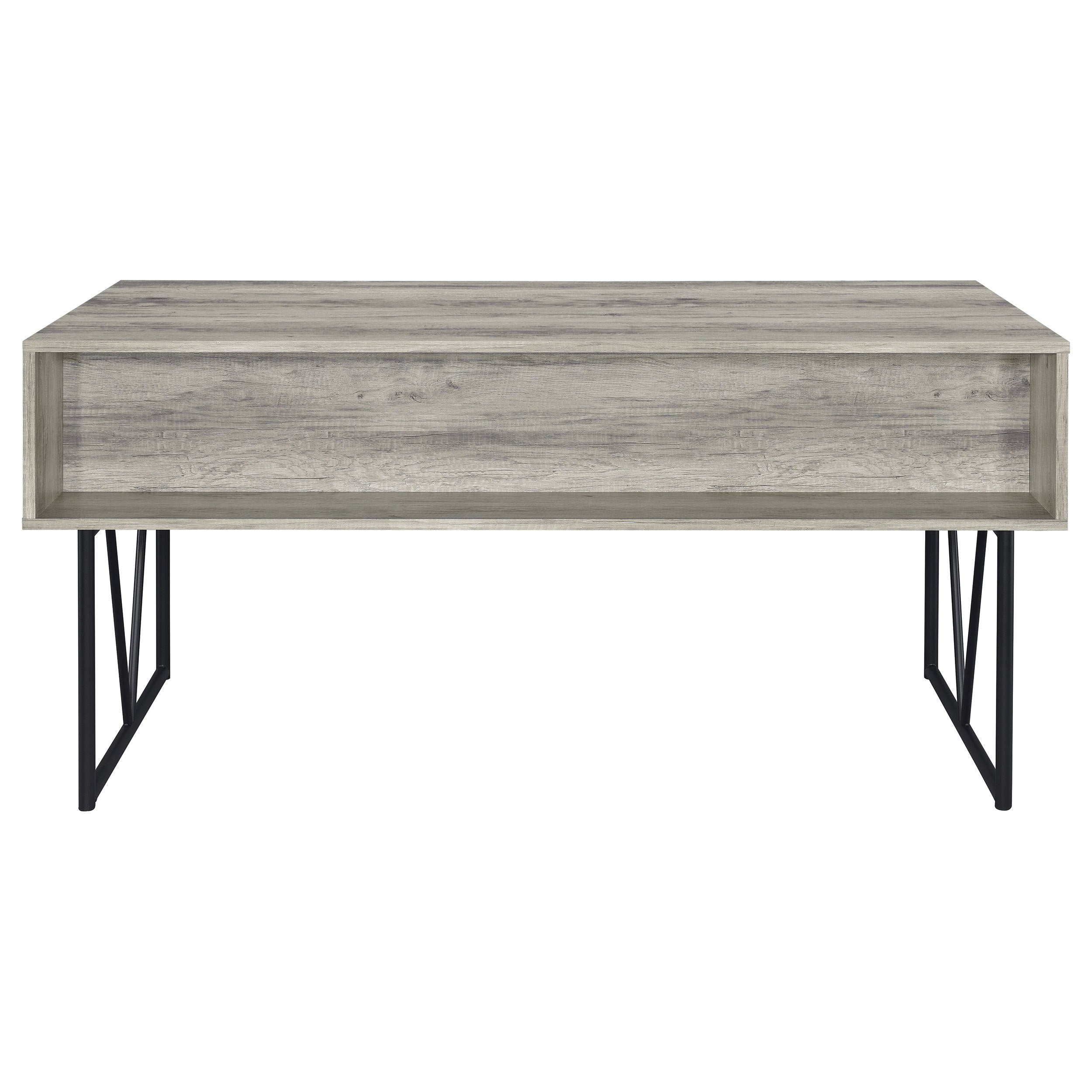 Sonoma Grey Driftwood 4-Drawer Writing Desk