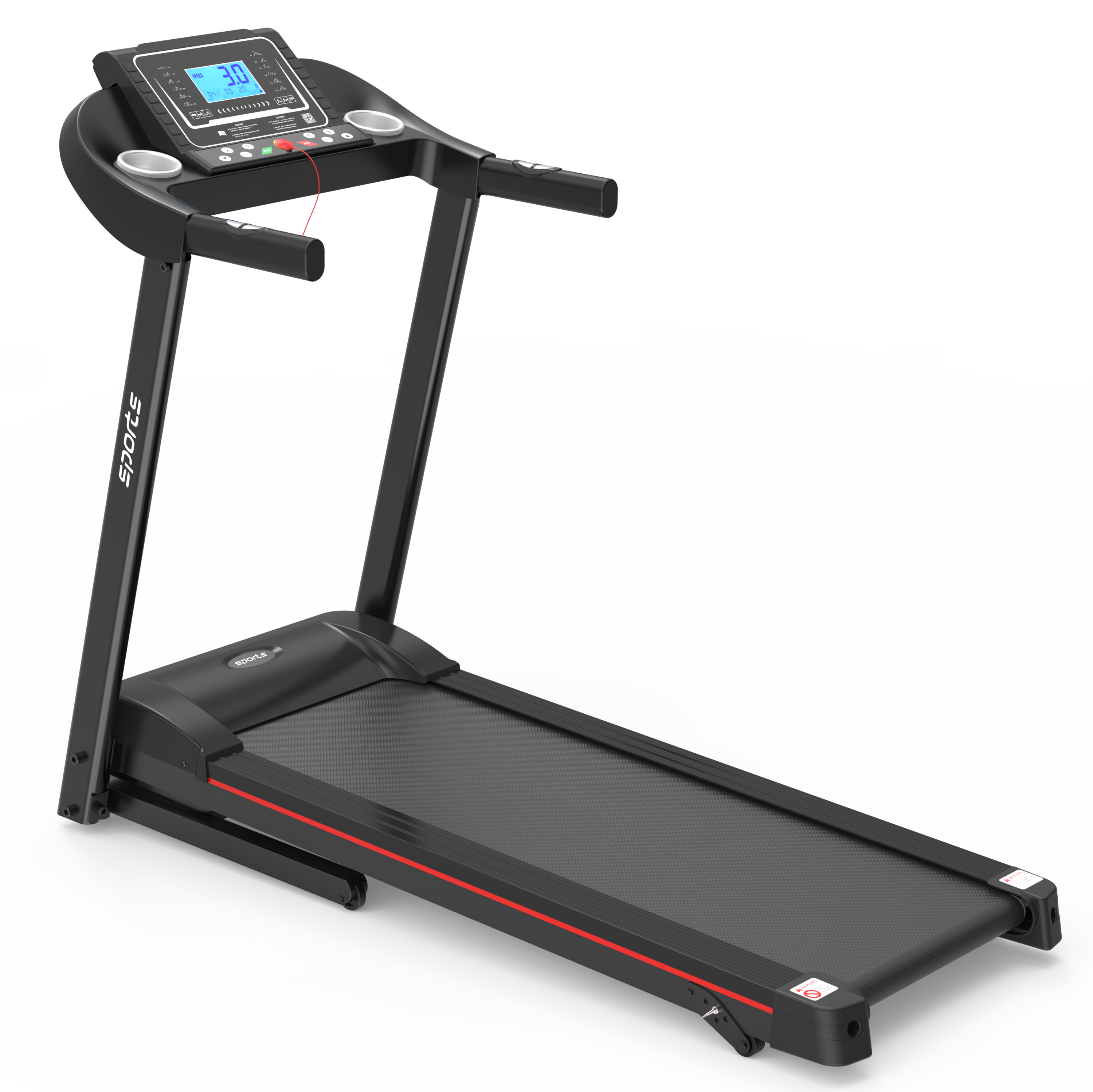 Fitshow App Home Foldable Treadmill with Incline, Folding Treadmill for Home Workout, Electric Walking Running Treadmill Machine 5' LCD Screen 250 LB Capacity Bluetooth Music