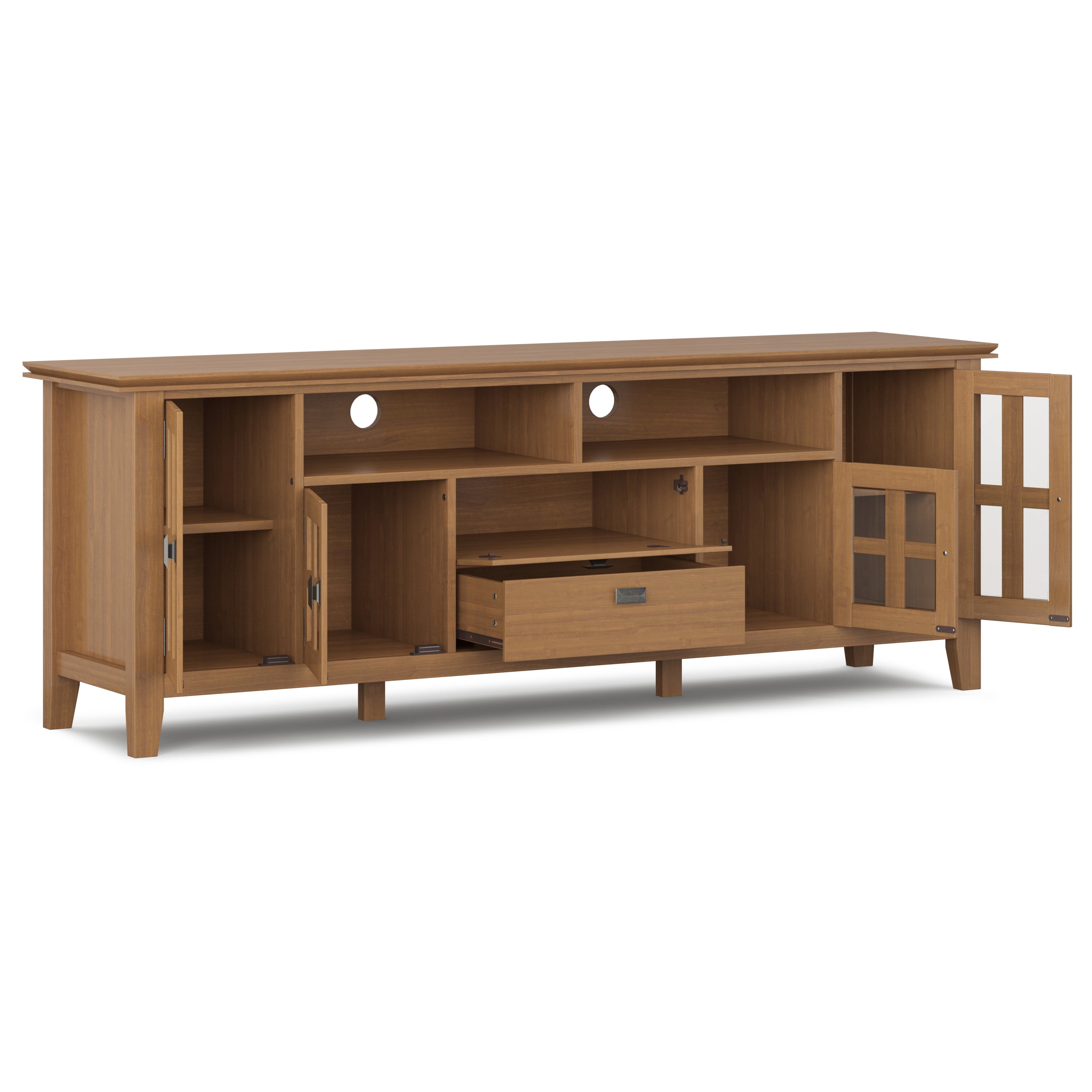 Artisan - 72' TV Media Stand - Honey Brown