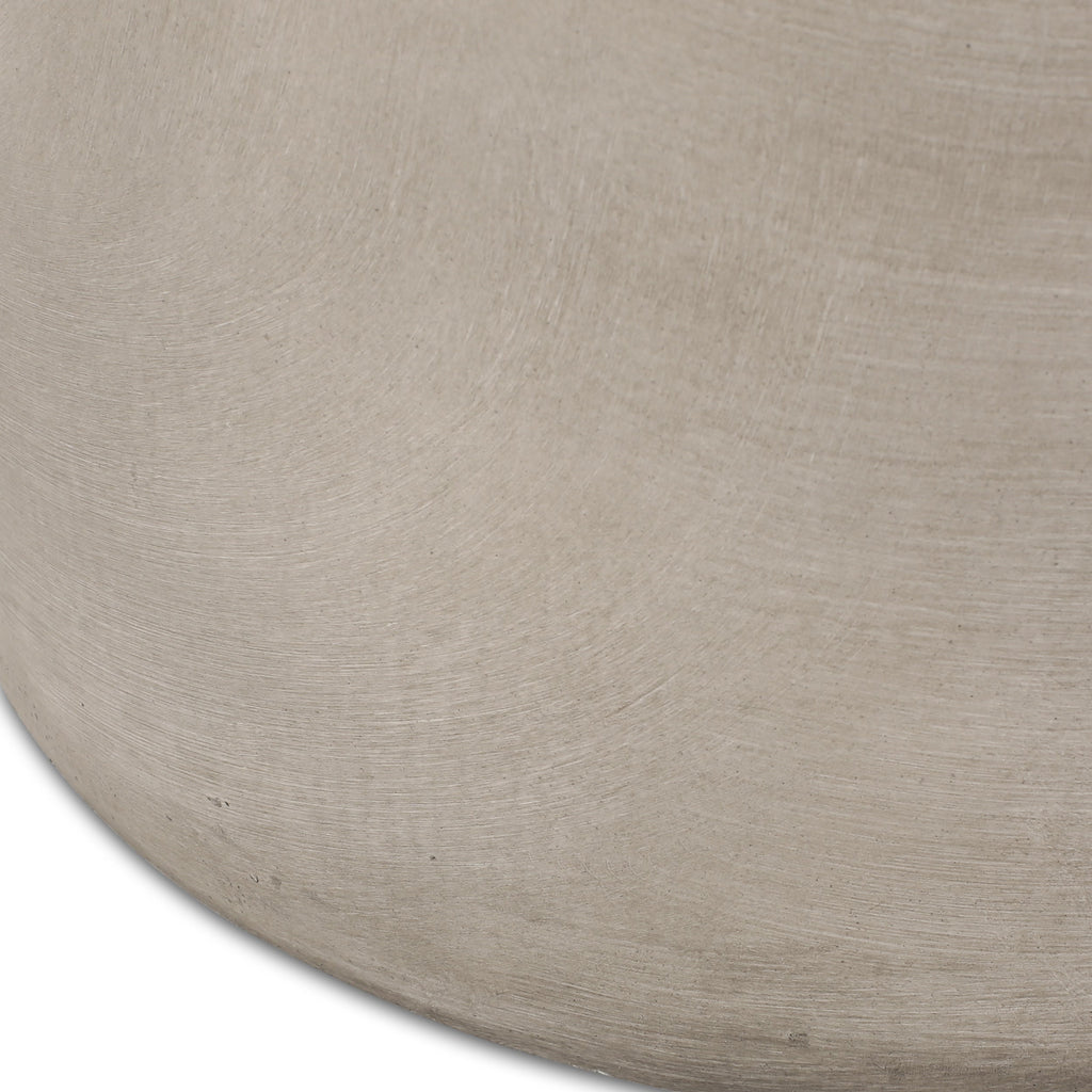 Outdoor LightWeight Concrete Side Table,Light Gray_70886.00