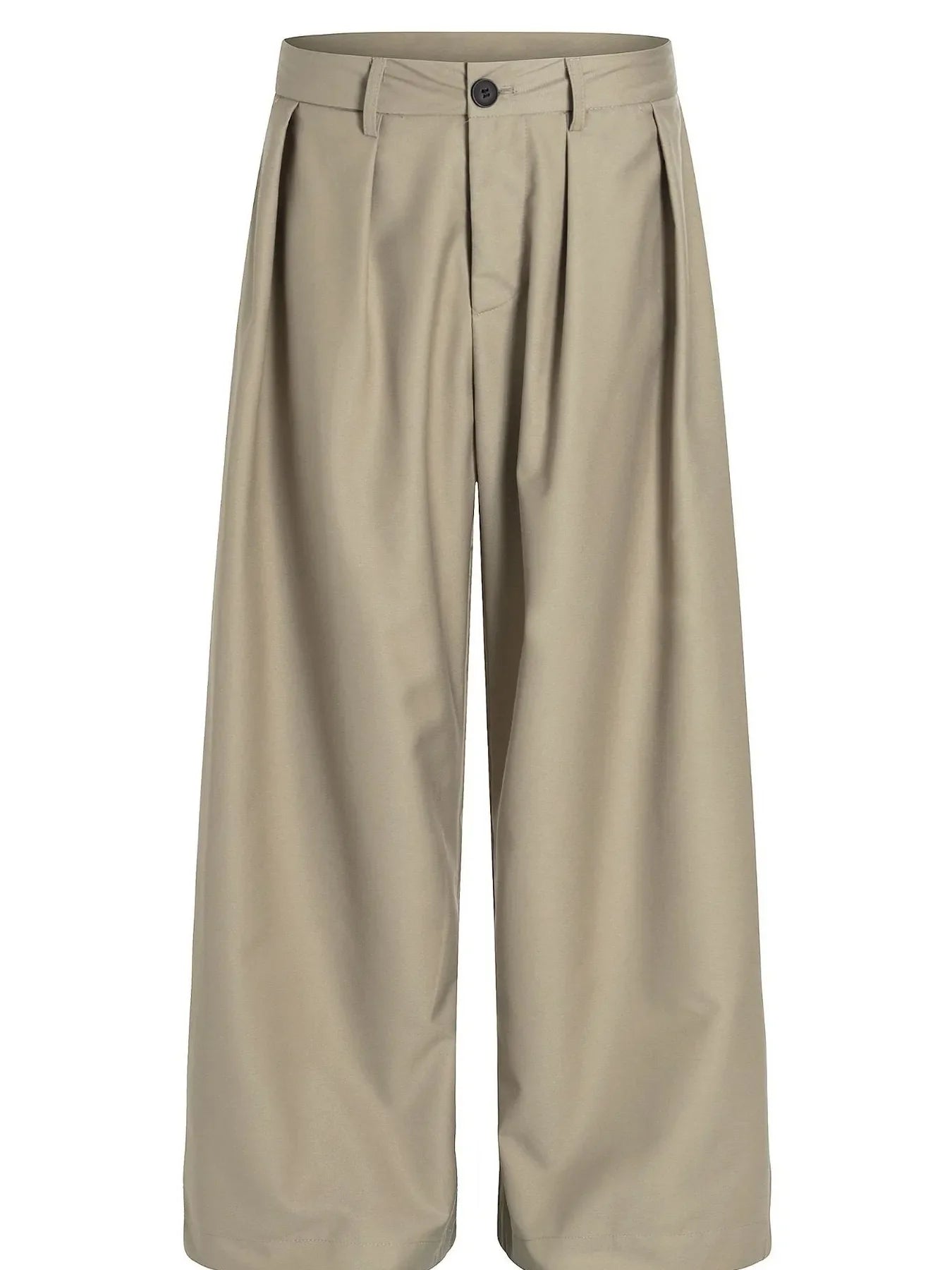 Classic Wide-Leg Pleated Pants