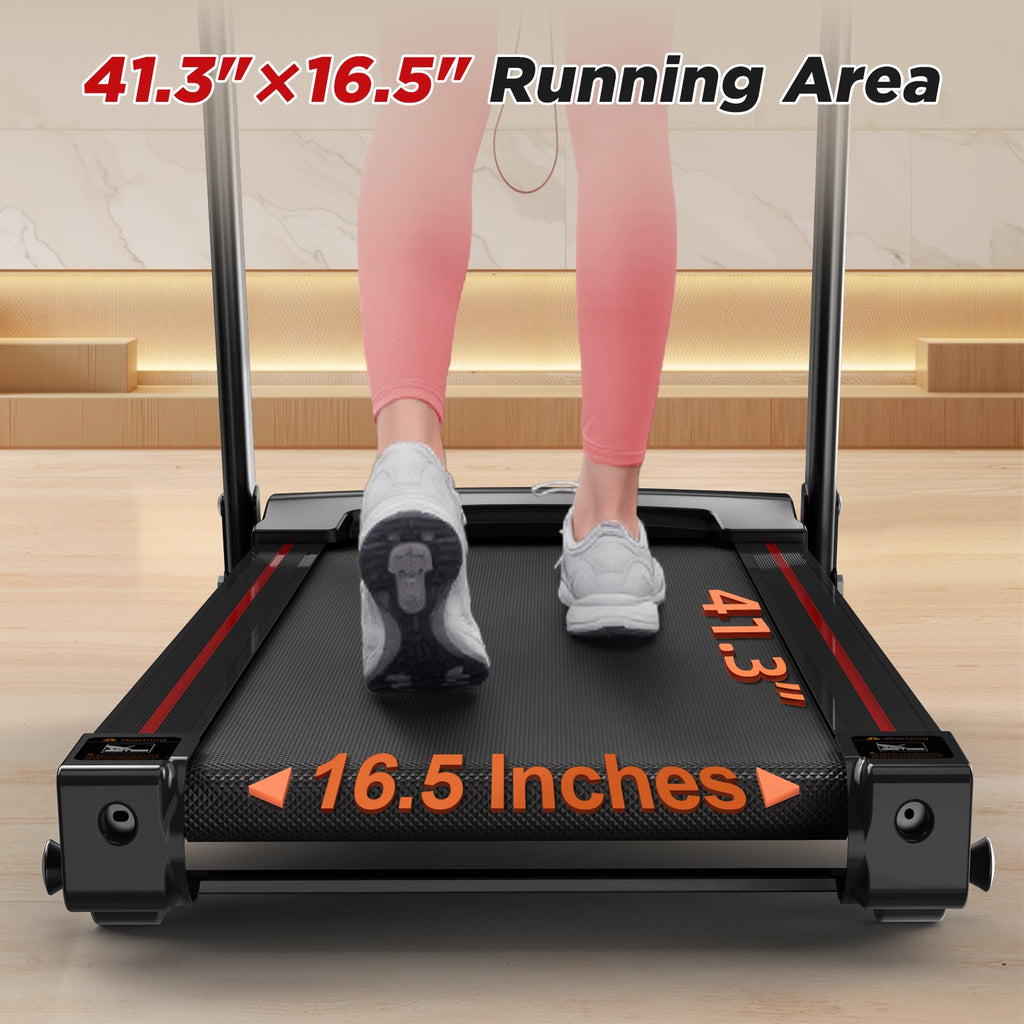 Folding Treadmills for Home - 3.5HP Portable Foldable with Incline, Electric Treadmill for Running Walking Jogging Exercise with 12 Preset Programs, Indoor Workout Training Space Save Apartment,APP