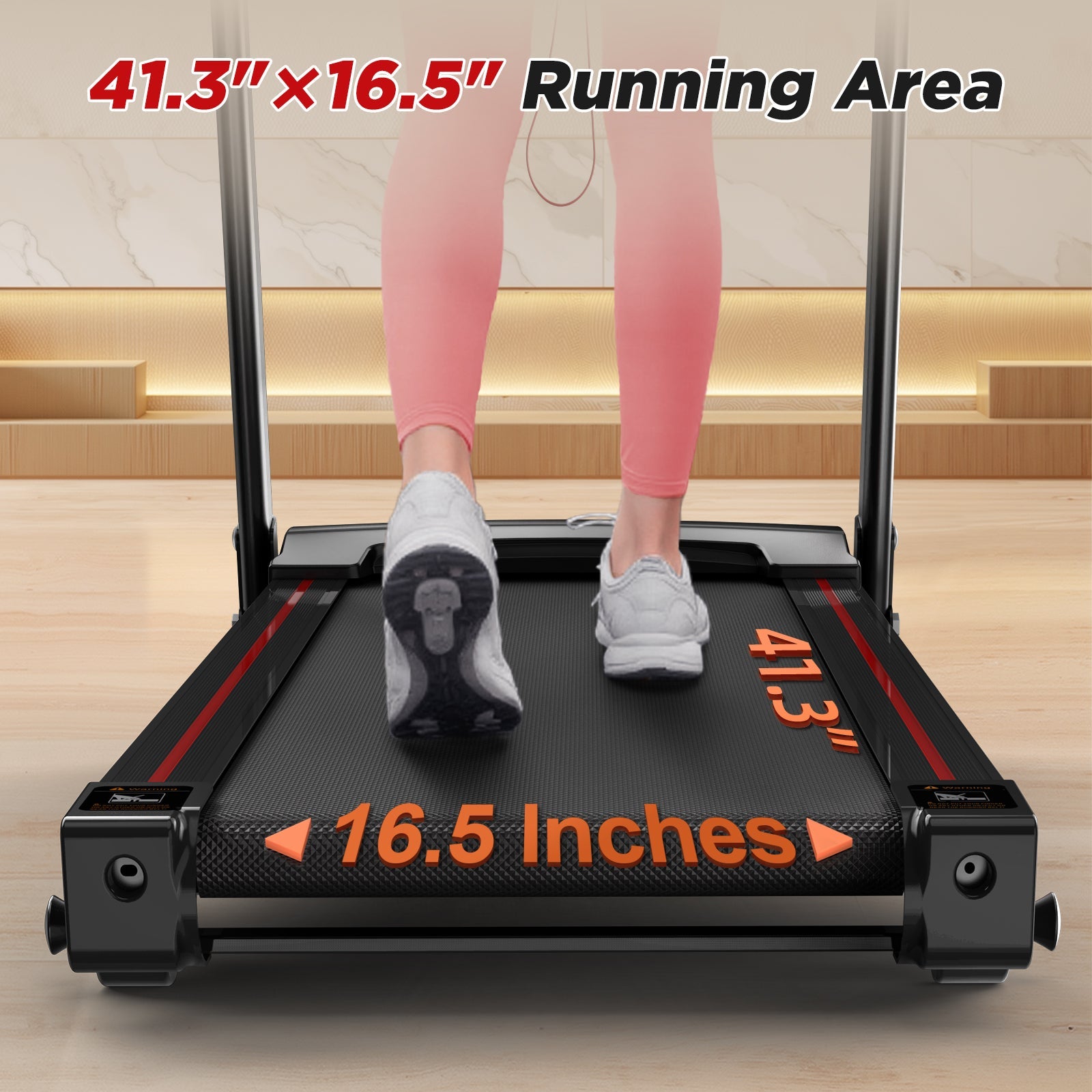 Folding Treadmills for Home - 3.5HP Portable Foldable with Incline, Electric Treadmill for Running Walking Jogging Exercise with 12 Preset Programs, Indoor Workout Training Space Save Apartment,APP