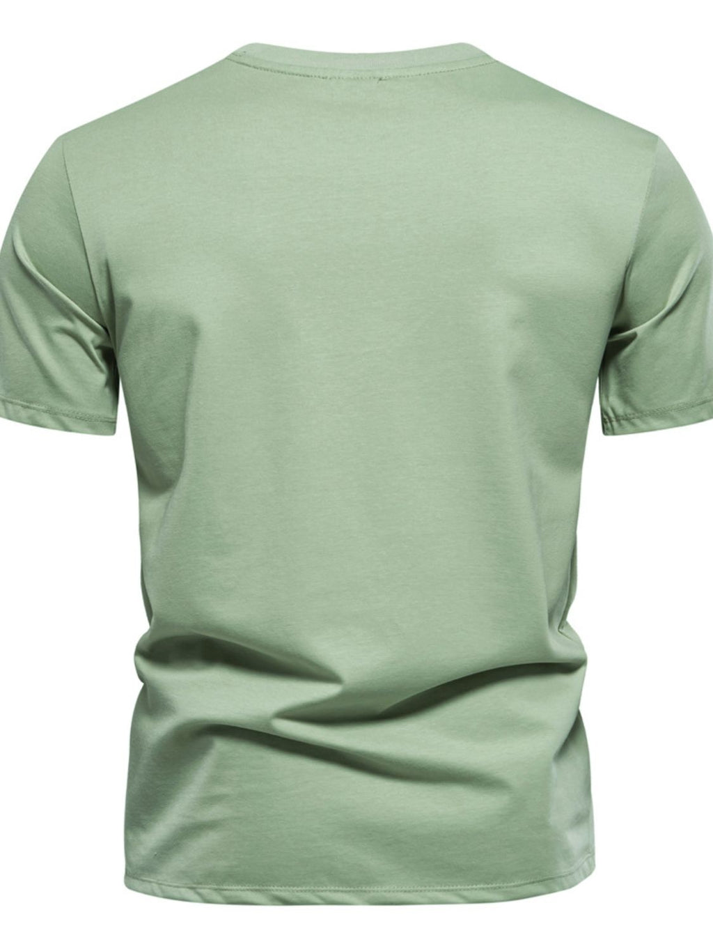 Round Neck Geometric Embroidered T-Shirt