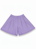 Purple Pleated Sweatshort