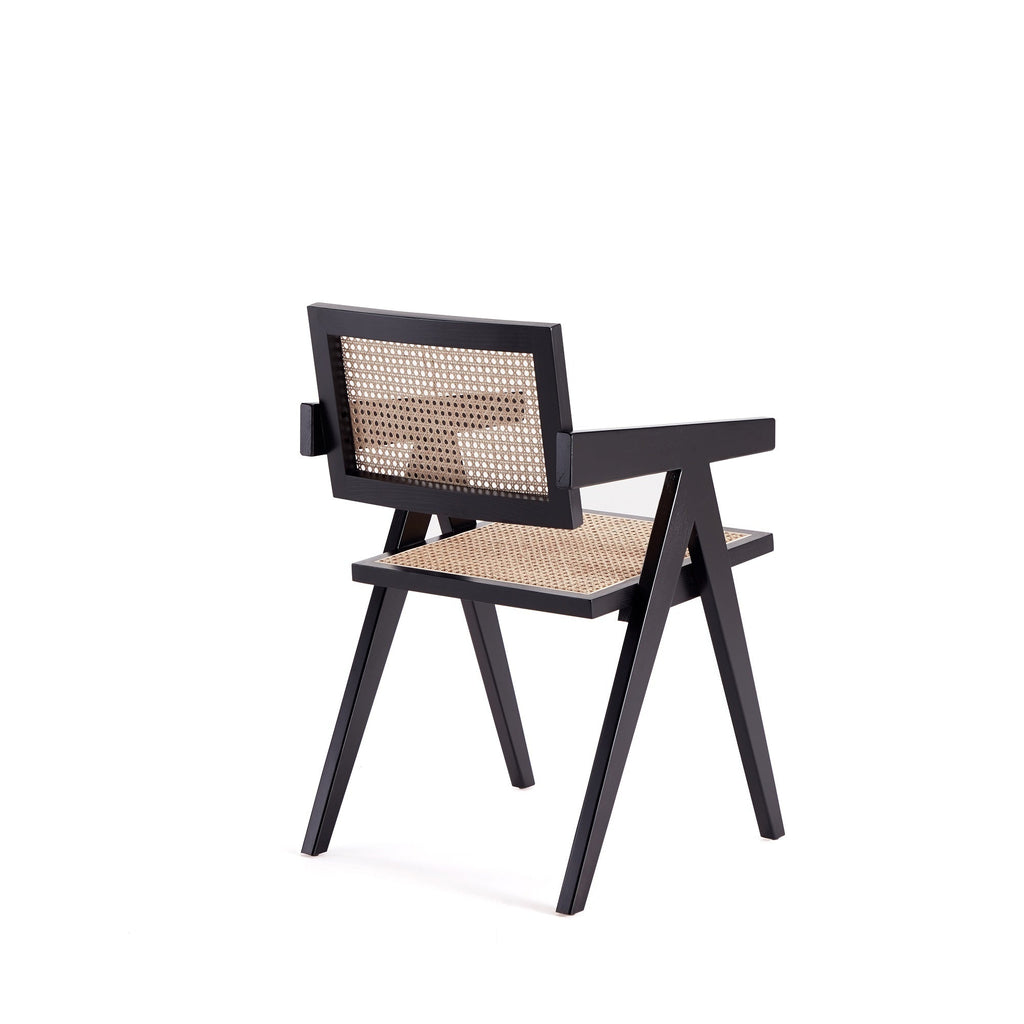 Armchair in Black and Natural
