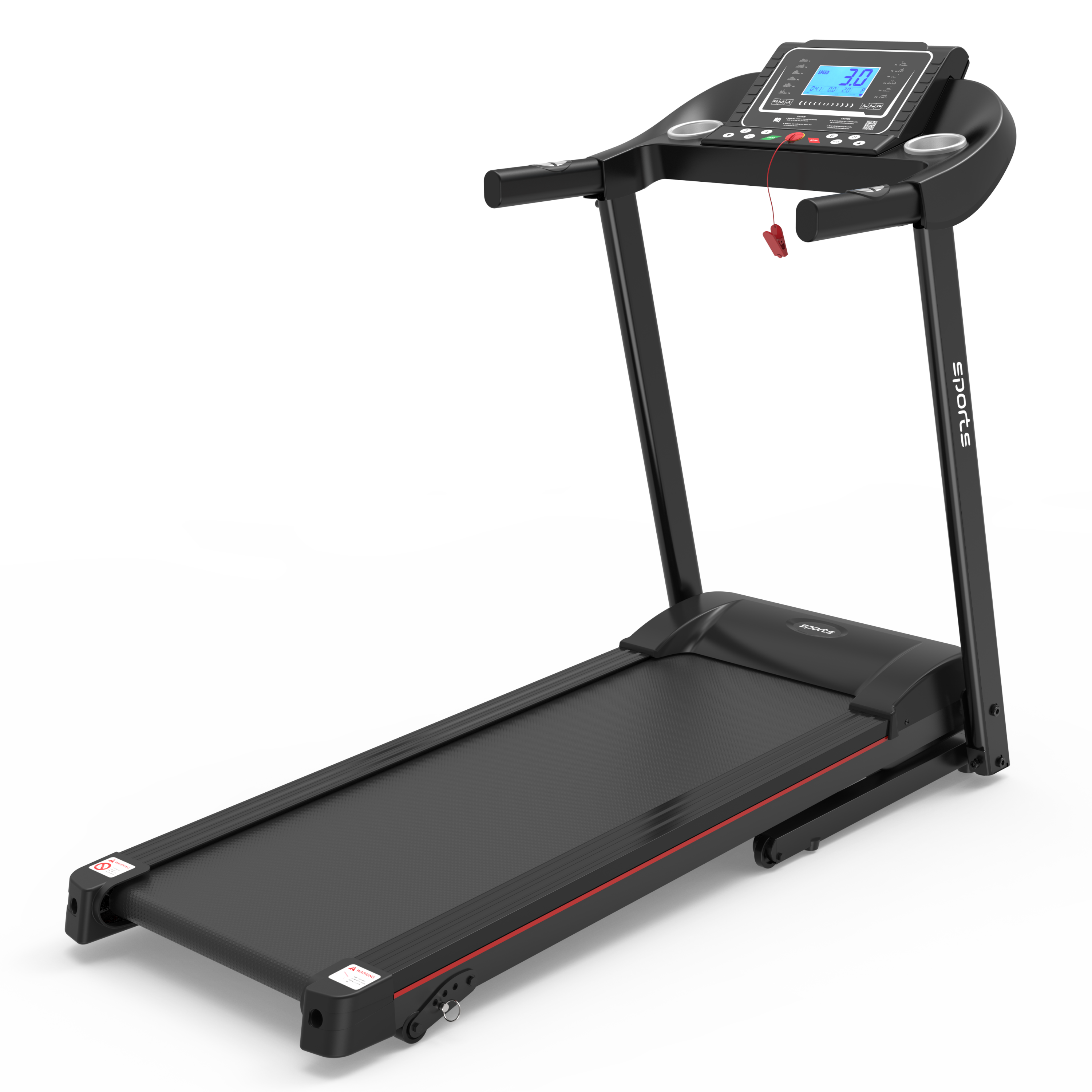 Fitshow App Home Foldable Treadmill with Incline, Folding Treadmill for Home Workout, Electric Walking Running Treadmill Machine 5' LCD Screen 250 LB Capacity Bluetooth Music