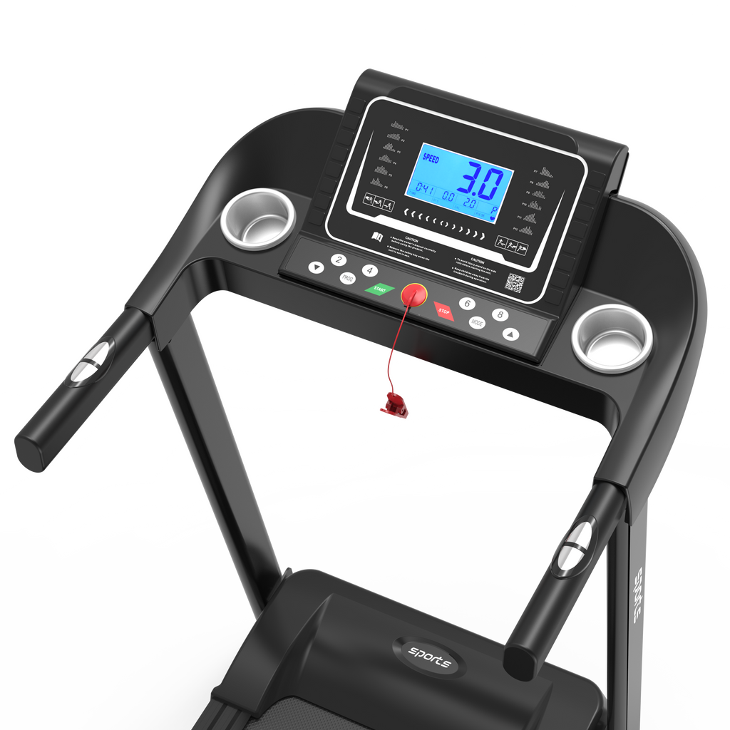 Fitshow App Home Foldable Treadmill with Incline, Folding Treadmill for Home Workout, Electric Walking Running Treadmill Machine 5' LCD Screen 250 LB Capacity Bluetooth Music