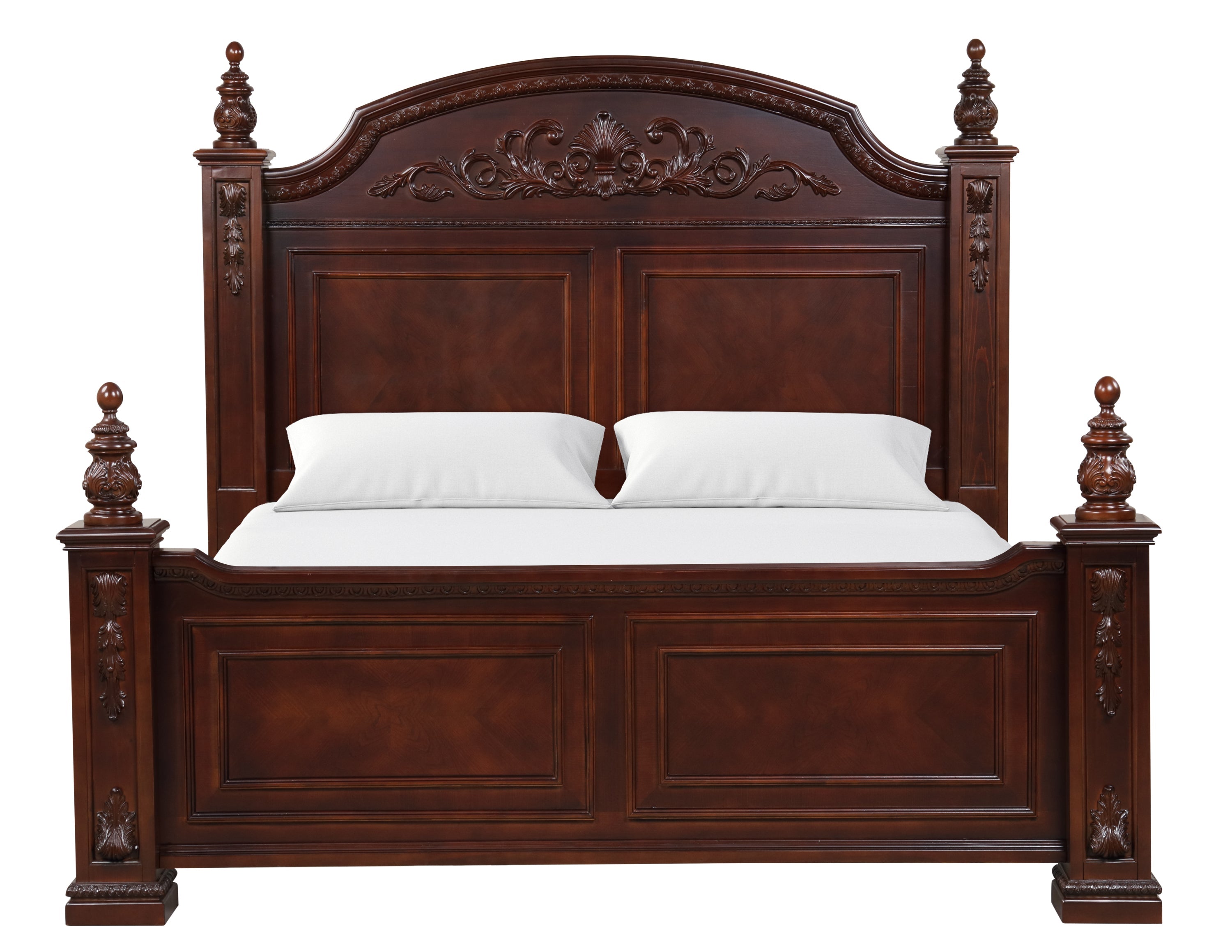 Lyndon G09400A-QB Queen Post Bed , Cherry