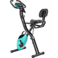Exercise Bike,Workout Bikes for Home,Folding Stationary Bikes for Home with 16-Level Magnetic Resistance, 300LBS Capacity X-Bike Indoor Exercise Equipment with Heart Rate Sensor & LCD Monitor