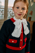 Patachou - Girls Navy and Red Coat