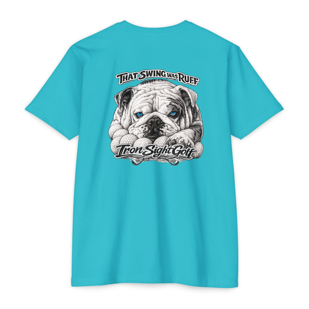 Bulldog Golf T-Shirt — "That Swing Was Ruff" -Iron Sight Golf