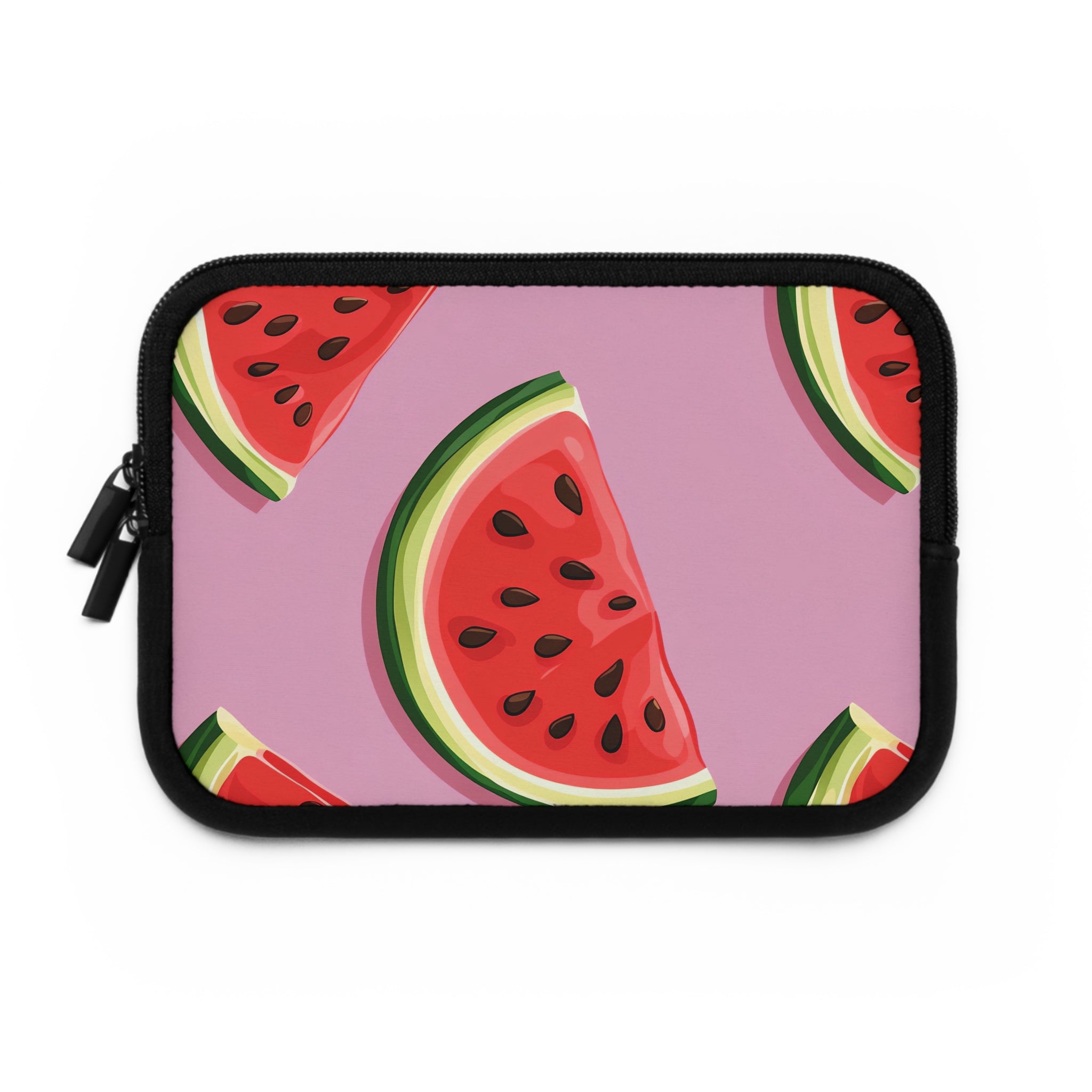 Pink Watermelon Laptop Sleeve | Summer Fruit Tech Cover for Beach Readers
