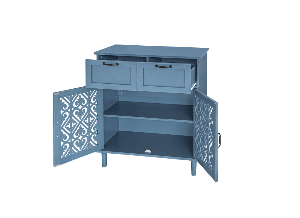 2 Door 2 Drawer Cabinet, American Furniture, Suitable for Bedroom, Living Room, Study
