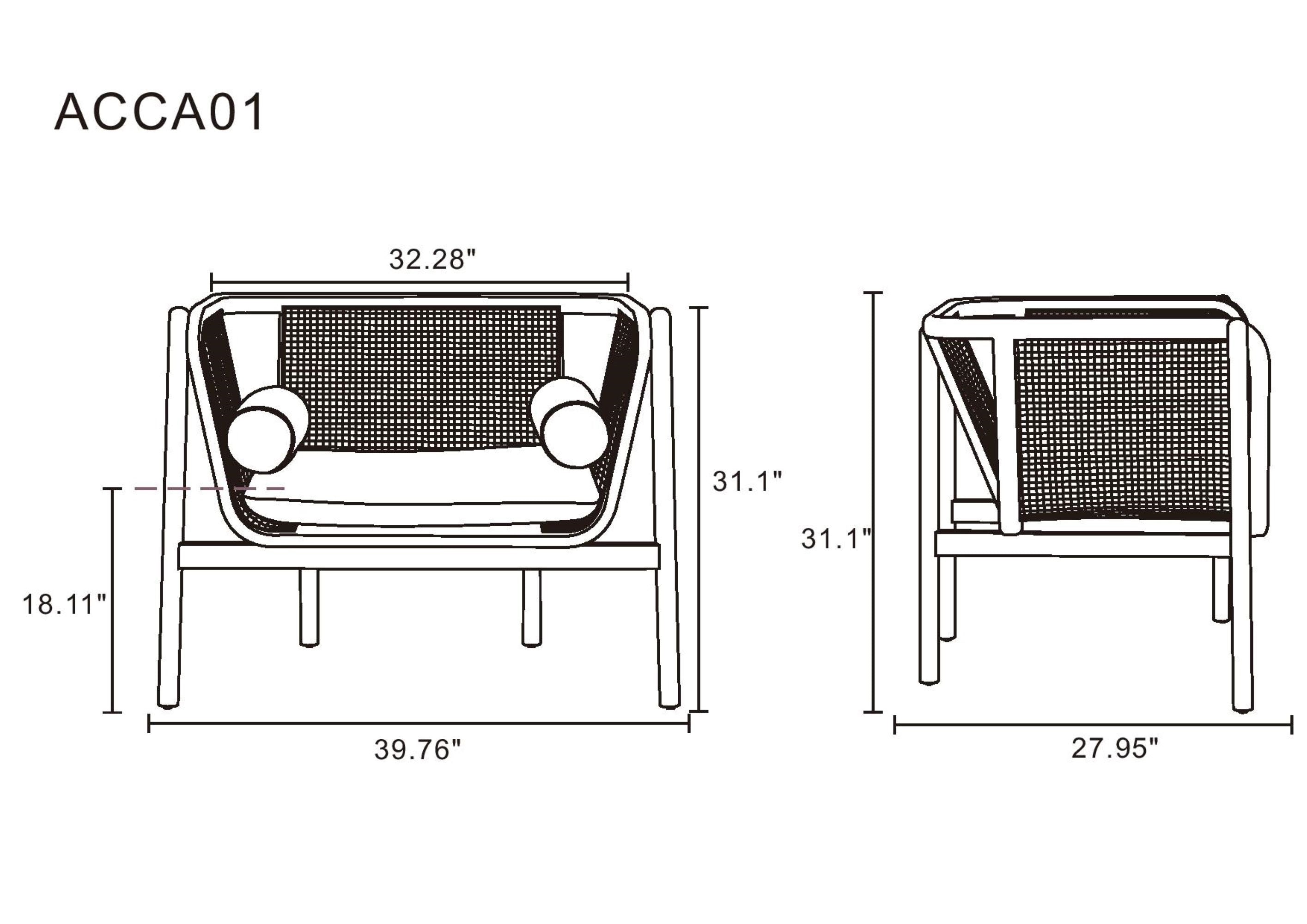 Accent Armchair in Cream