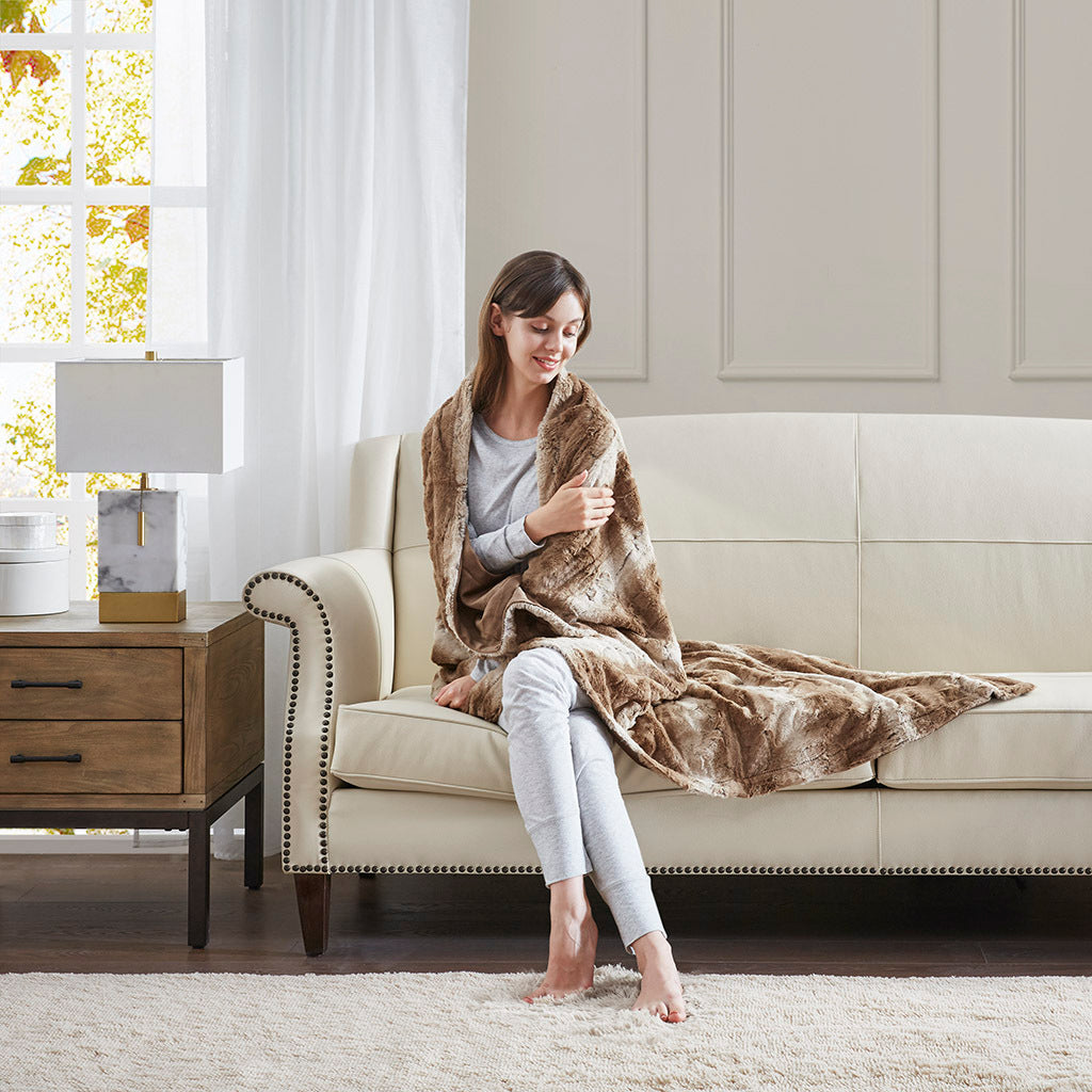 Oversized Faux Fur Throw