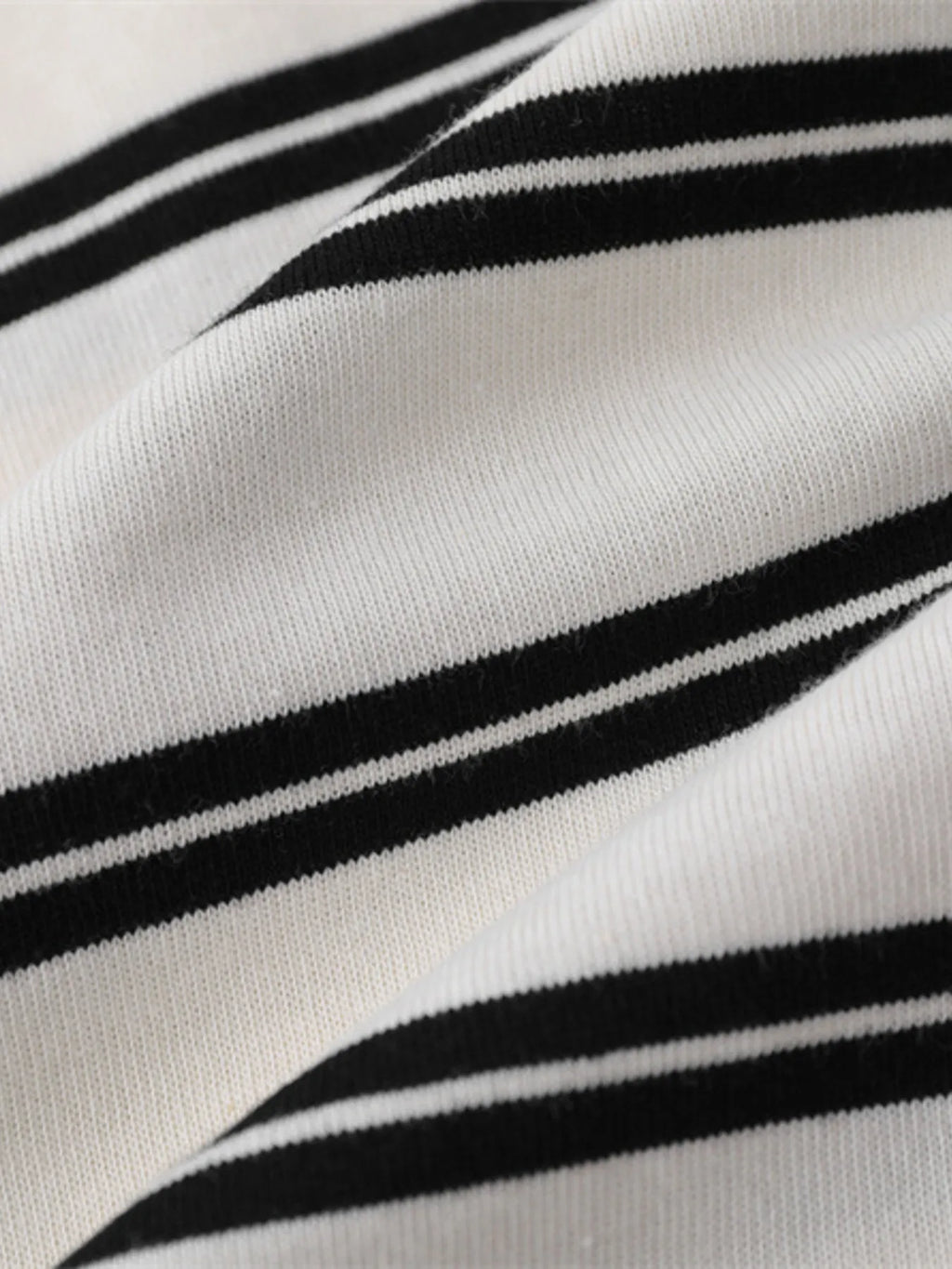 Striped Round Neck Long Sleeve T-Shirt