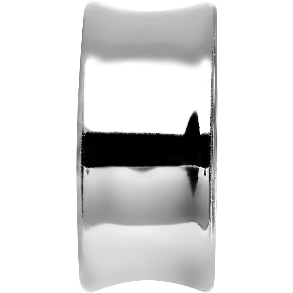 7/8 Clear Acrylic Skull Crossbones Saddle Plug